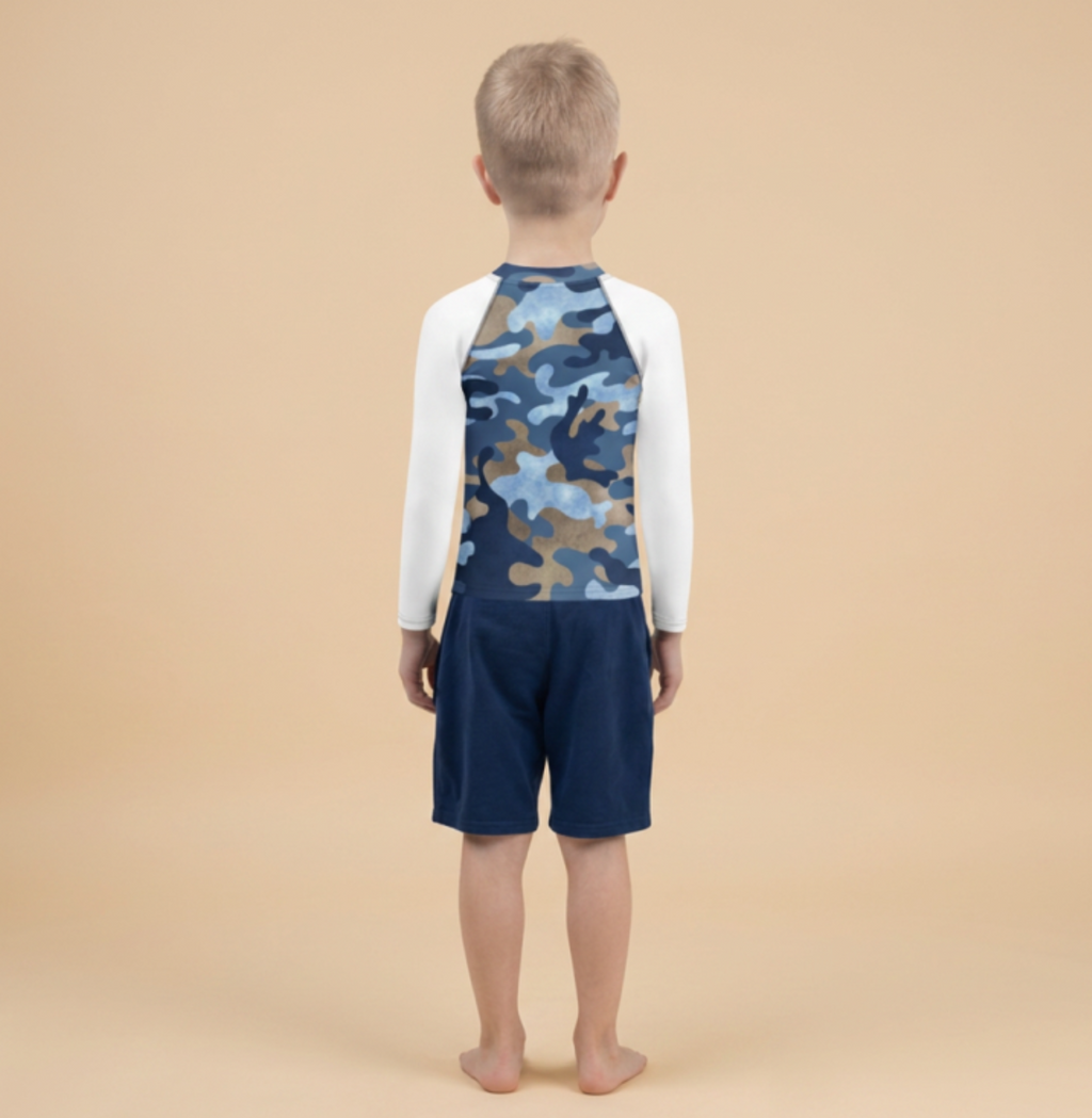Blue Camo Swim