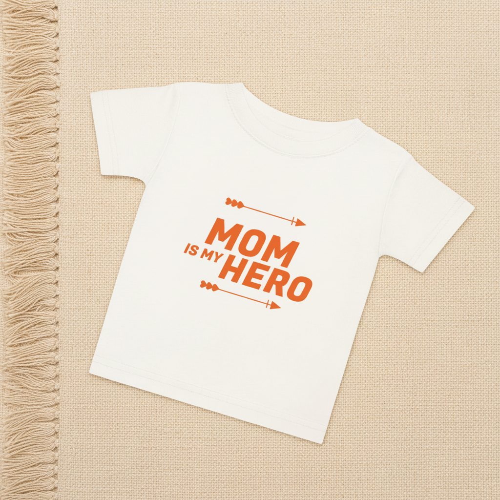 Camiseta blanca Mom is My Hero